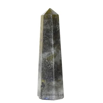 REBUY Natural Labradorite Stone Wand Reiki Healing Crystal