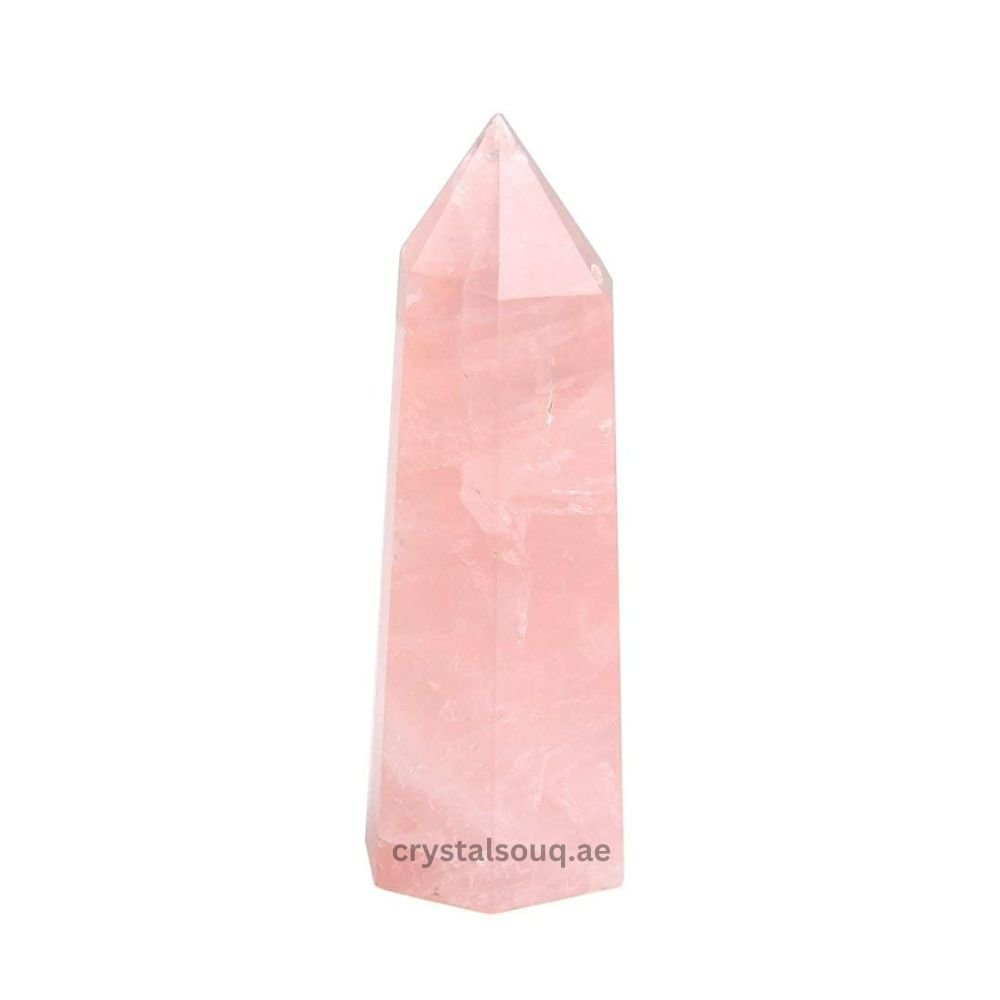 REBUY Natural Rose Quartz Wand Reiki Healing Crystal REBUY Natural Rose Quartz Wand Reiki Healing Crystal