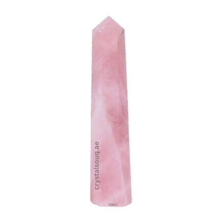 REBUY Natural Rose Quartz Wand 9 to 10 cm
