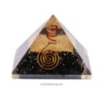 REBUY Tourmaline Orgone Pyramid Reiki Healing Crystal