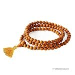 REBUY Natural Tulsi Wood Mala 8 mm Beads Japa Mala