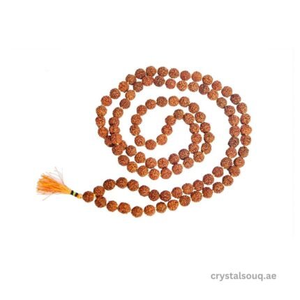 REBUY Rudraksha Mala 5 Mukhi, 2 mm size