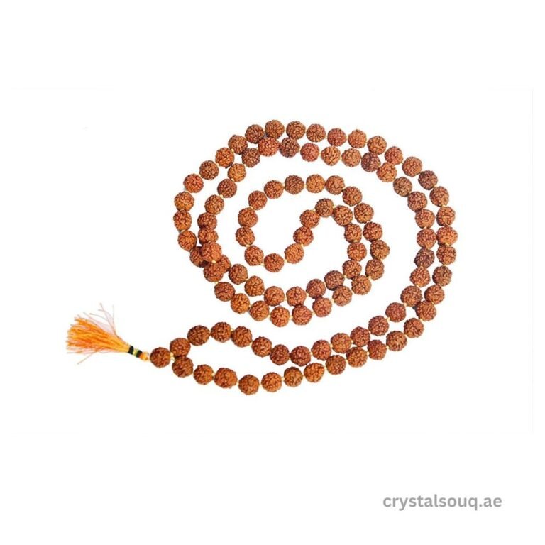 REBUY Rudraksha Mala 5 Mukhi, 2 mm size