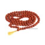 REBUY 5 Mukhi Rudraksha Mala 7-8 mm Beads Japa Mala