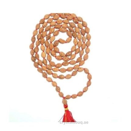 REBUY 3 Mukhi Rudraksha Beads Mala Japa Mala 108+1 Beads