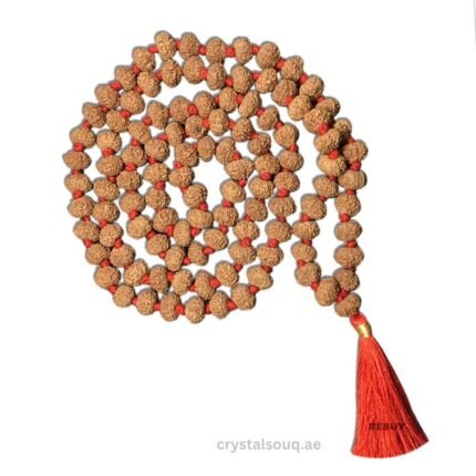 REBUY 9 Mukhi Rudrakhsa Mala Japa Mala 108+1 Beads