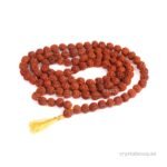 REBUY Rudrakha Mala 5 Mukhi Beads 9 to 10 mm Jaap japa mala