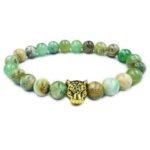 REBUY Natural Phoenix Jade Healing Stone Beads Bracelet