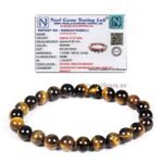 REBUY Natural Tiger Eye Beads Bracelet 8 mm Healing Crystal Bracelet