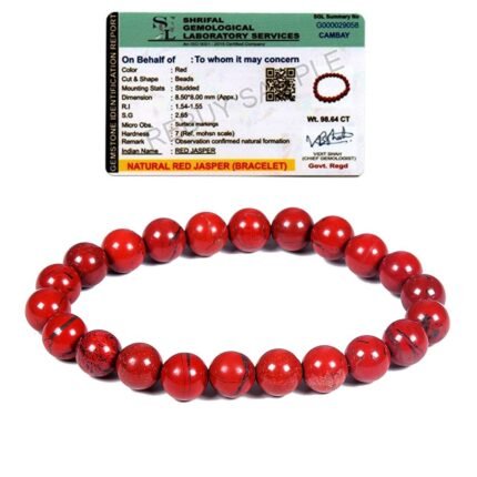 REBUY Natural red jasper beads bracelet Healing crystal jewelry