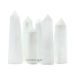 REBUY Natural Selenite Wand Reiki Healing Crystal