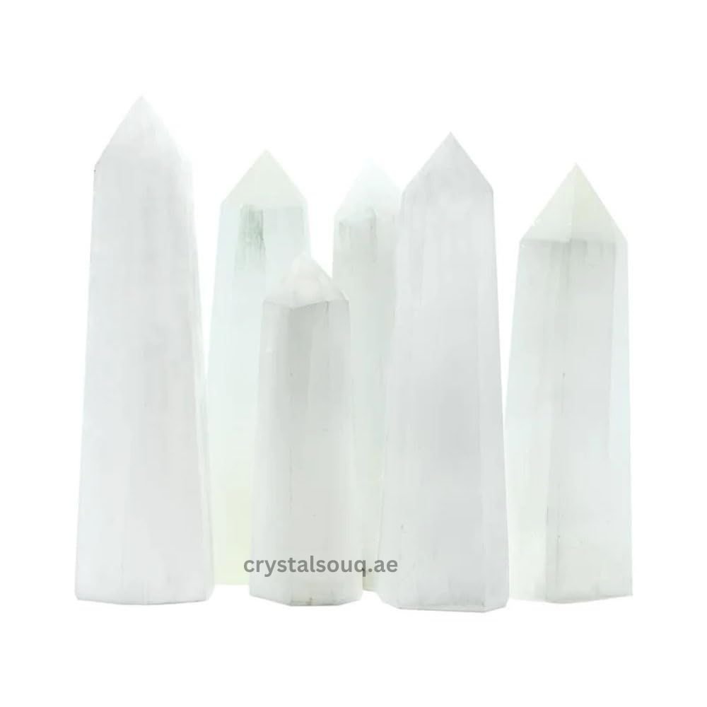 REBUY Natural Selenite Wand Reiki Healing Crystal REBUY Natural Selenite Wand Reiki Healing Crystal