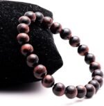Lab Certified Natural Red Tiger Eye Beads Bracelet - Image 3