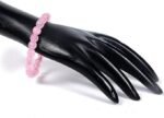 Certified Natural Rose Quartz Stone Diamond Cut Bracelet - Image 4