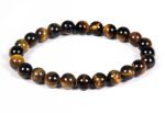 REBUY Natural Tiger Eye Beads Bracelet 8 mm Size Crystal Healing Jewelry