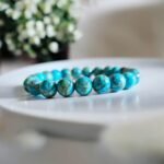 Lab Certified Natural Turquoise Beads Bracelet - Image 6