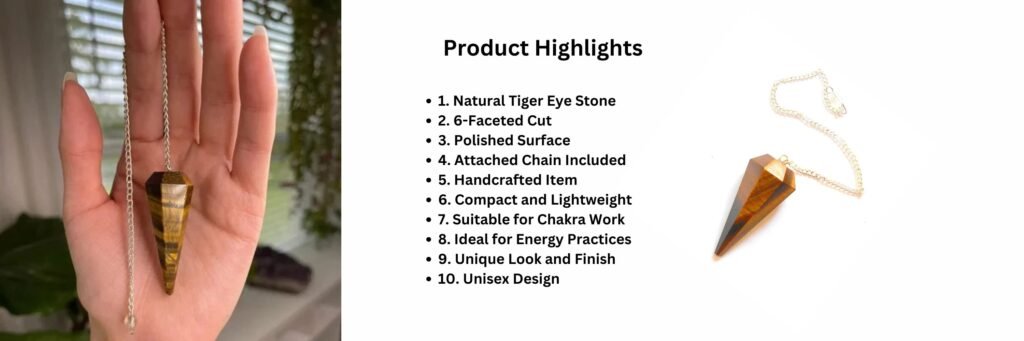 REBUY Tiger Eye Dowser Pendulum 