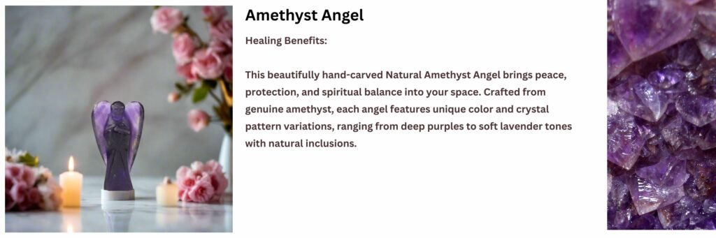 REBUY Natural Amethyst Angel
