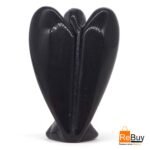 REBUY Natural Black Tourmaline Guardian Angel (2 Inch) – Hand-Carved Pocket Healing Crystal for Protection & Good Luck - Image 3