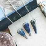 Natural Lapis Lazuli 6-Faceted Dowser Pendulum – Crystal Stone for Dowsing, Reiki Healing & Third Eye Chakra (30-35mm) - Image 2