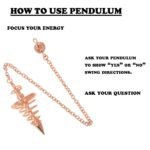 REBUY Spiral Cone Metal Dowsing Pendulum (Copper Color, 8-9 Inch) – Pendant for Divination, Reiki Healing & Chakra Testing - Image 3