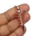 REBUY Spiral Cone Metal Dowsing Pendulum (Copper Color, 8-9 Inch) – Pendant for Divination, Reiki Healing & Chakra Testing - Image 4