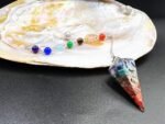Natural Seven Chakra Orgonite Crystal Pendulum- Drowsing Healing pendulums - Image 5