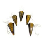 Tiger Eye Stone Dowser Pendulum with Chain | 6 Faceted Natural Healing Crystal for Chakra Balancing, Energy, Protection, Grounding, and Stability | Confidence Boost Gemstone Dowser - Image 4