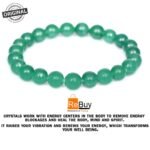 Lab Certified Natural Green Aventurine Beads Bracelet - Image 2