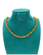 Rudraksha Golden Capping Mala (54 Beads) – Traditional Gold-Plated Rosary for Men & Women - Image 3