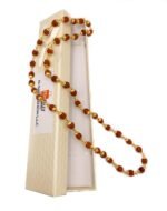 5 Mukhi Rudraksha Golden Capping Mala (54+1 Beads) – Gold Plated Rosary Necklace for Men & Women - Image 4