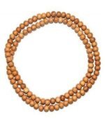 Certified White Sandalwood Mala (Safed Chandan) 108+1 Beads – 8mm Knotted Rosary for Peace & Success - Image 4