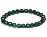 Lab Certified Natural Malachite Stone Beads Bracelet - Image 5