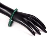 Lab Certified Natural Malachite Stone Beads Bracelet - Image 3