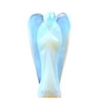 Natural Opalite Guardian Angel (3 Inch) – Hand-Carved Crystal Figurine for Calming Energy, Meditation & New Beginnings