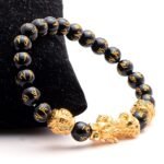 Natural Certified Black Obsidian Pixiu Bracelet - Image 2