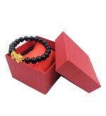 Natural Tourmaline Beads with Pixiu Charm Bracelet - Image 2