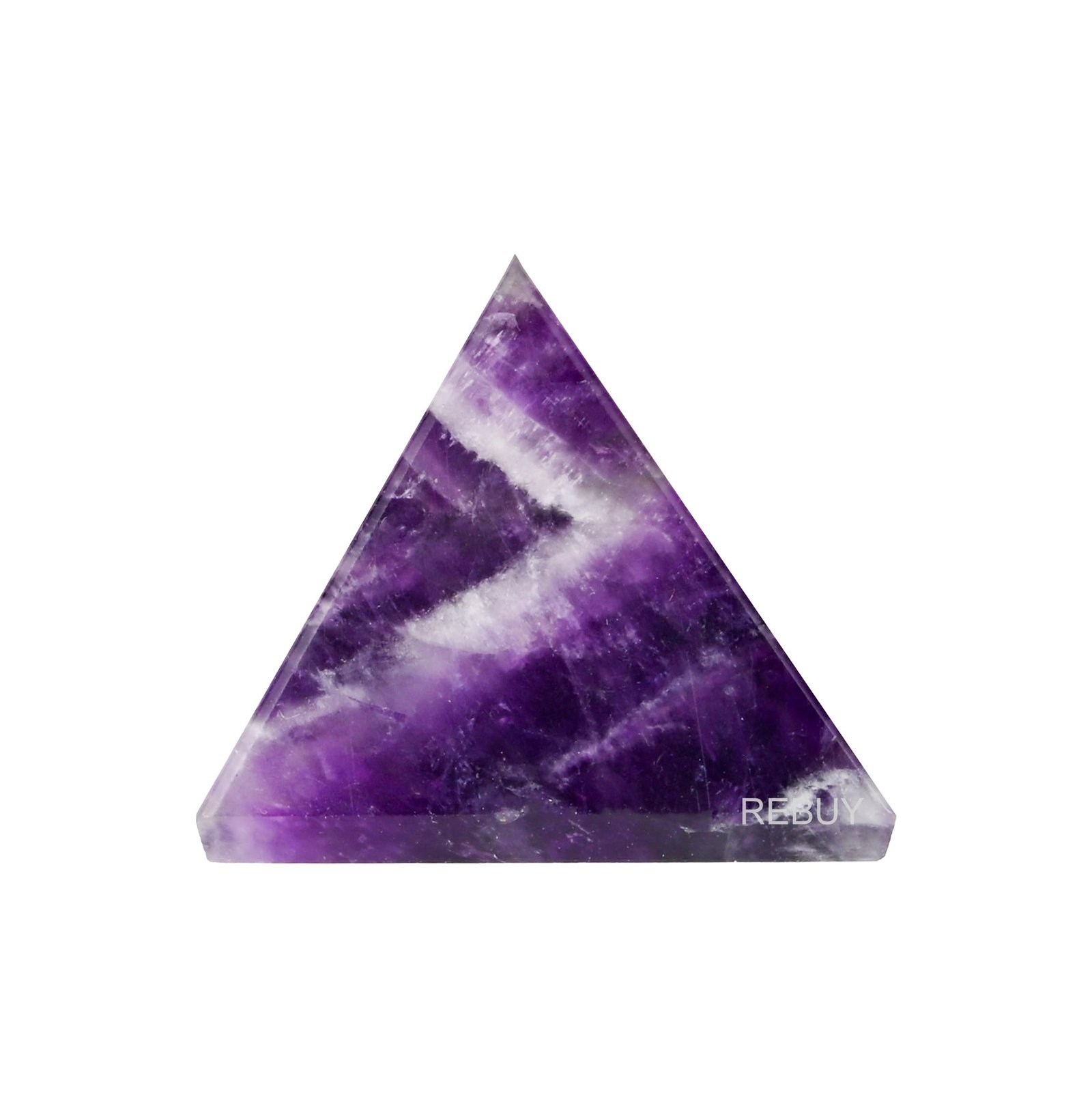 pyramid_amethyst_1 Amethyst Pyramid Natural Gemstone Pyramid Reiki Healing Pyramid Stone Pyramid, Size 35 MM Visit the REBUY Store - Image 1