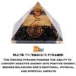 Black Tourmaline Pyramid Orgonite Pyramid, Crystal Point, Pyramid for Gift, Healing Crystals, Chakra Meditation, Reiki Healing - Image 2