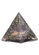 REBUY Golden Pyrite Orgonite Pyramid (6.5 x 8 cm) – "Fool's Gold" Crystal for Wealth, Abundance & Solar Plexus Healing - Image 2