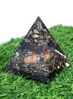 REBUY Golden Pyrite Orgonite Pyramid (6.5 x 8 cm) – "Fool's Gold" Crystal for Wealth, Abundance & Solar Plexus Healing - Image 3