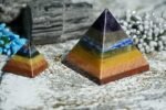 7 Chakra Bonded Natural Crystal Pyramid (50mm) – Healing Stone for Reiki, Meditation & Energy Balancing - Image 2