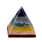7 Chakra Bonded Natural Crystal Pyramid (50mm) – Healing Stone for Reiki, Meditation & Energy Balancing - Image 3