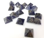 Sodalite Pyramid Crystal Healing Stone Pyramid Crystal Pyramid for Meditation & Healing, Color Blue, Size Small - Image 2