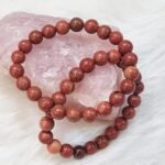 REBUY 8 mm natural Red jasper beads bracelet healing crystal jewelry