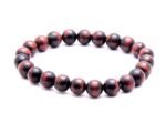 Lab Certified Natural Red Tiger Eye Beads Bracelet - Image 4