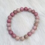 Lab Certified Natural Rhodochrosite Beads Bracelet - Image 3