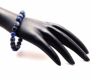 REBUY Natural Sodalite Beads Bracelet Reiki Crystal Jewelry