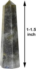 Natural Labradorite Crystal Wand (1.9 Inch) – Stone of Transformation for Aura Protection, Intuition & Reiki - Image 2