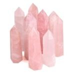 Natural Rose Quartz Crystal Wand (9-10 cm) – Healing Tower for Heart Chakra, Love, Meditation & Reiki - Image 3